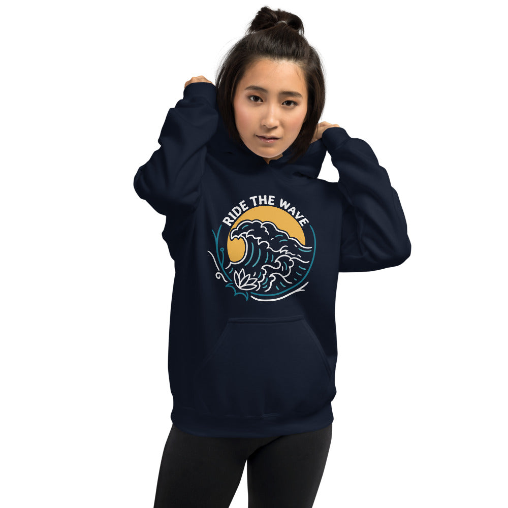 Ride The Wave Big Logo - Unisex Hoodie – Anxious Ambition